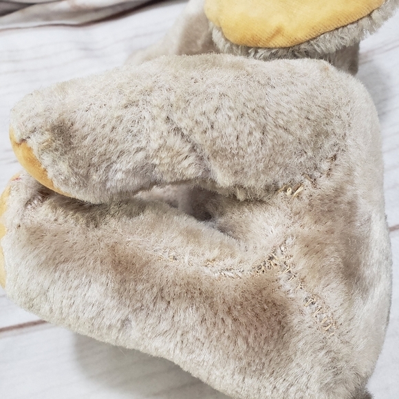 Vintage Mohair Elephant Straw Stuffed Animal Made In Japan 1950s Sitting 7 Inch - Picture 11 of 15